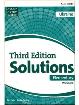 Робочий зошит Solutions Third Edition Elementary Workbook Edition for Ukraine