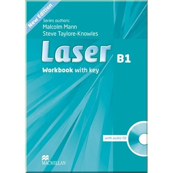 Робочий зошит Laser 3rd Edition B1 Workbook with key and audio CD