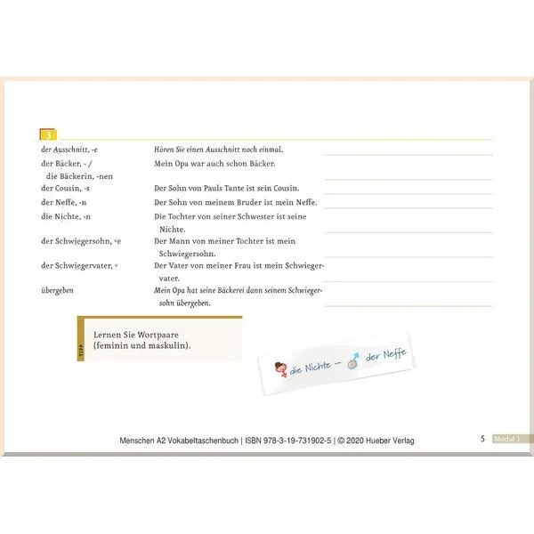Книга Menschen A2 Vokabeltaschenbuch - Зображення 3
