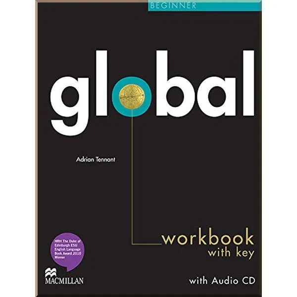 Робочий зошит Global Beginner Workbook with key and Audio CD