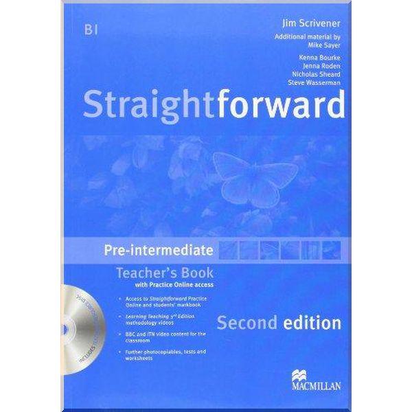 Книга для вчителя Straightforward Second Edition Pre-Intermediate Teacher's Book with CD-ROM and Practice Online access