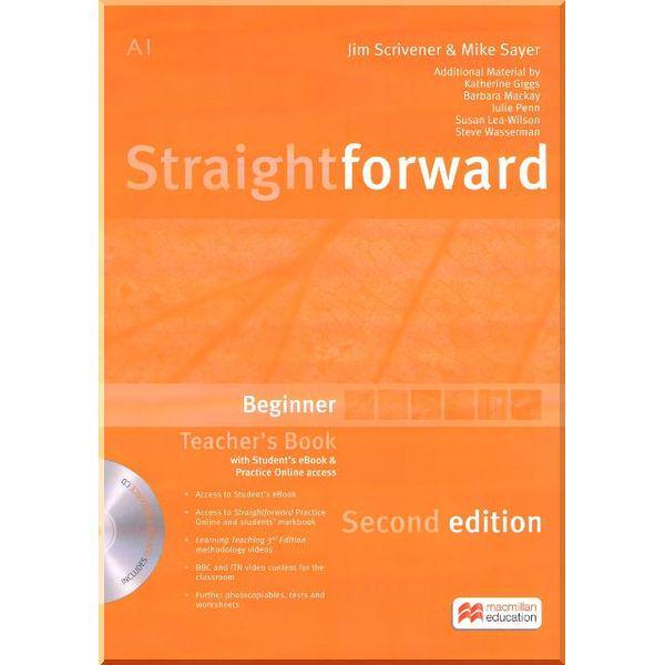 Книга для вчителя Straightforward Second Edition Beginner Teacher's Book with Student's eBook and Practice Online Access