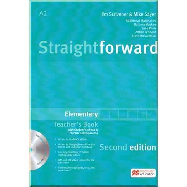 Книга для вчителя Straightforward Second Edition Elementary Teacher's Book with Student's eBook and Practice Online Access