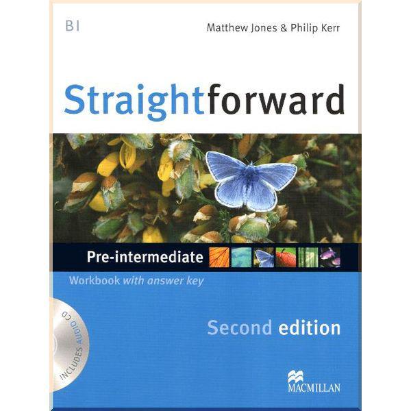Робочий зошит Straightforward Second Edition Pre-Intermediate Workbook with key and Audio-CD