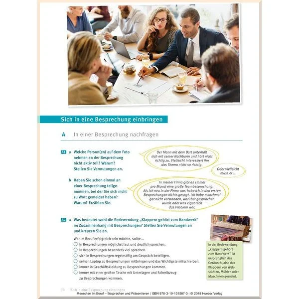 Книга Menschen im Beruf: Training Besprechen und Präsentieren mit Audio CD - Зображення 4