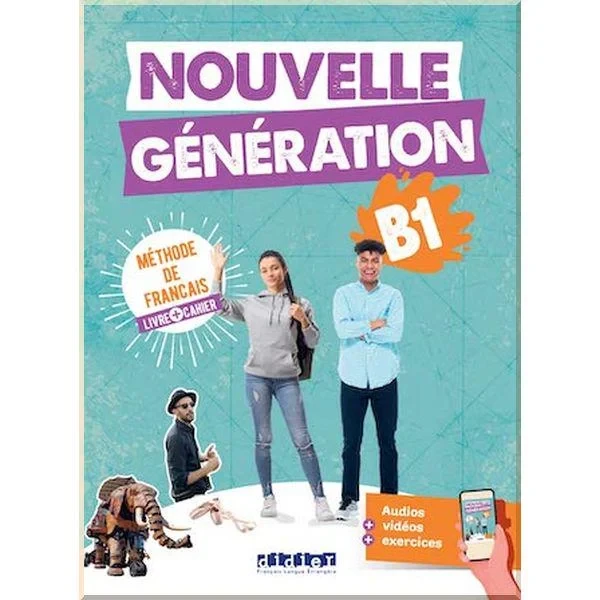 Підручник і робочий зошит Nouvelle Génération B1 Livre plus Cahier avec didierfle.app
