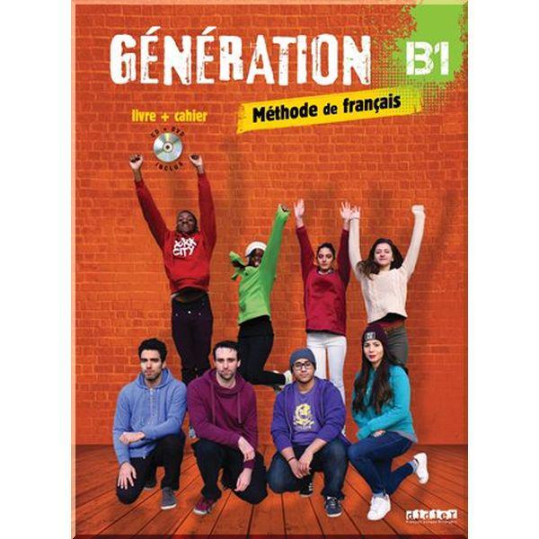 Підручник і робочий зошит Génération B1 Livre plus Cahier avec CD audio et DVD