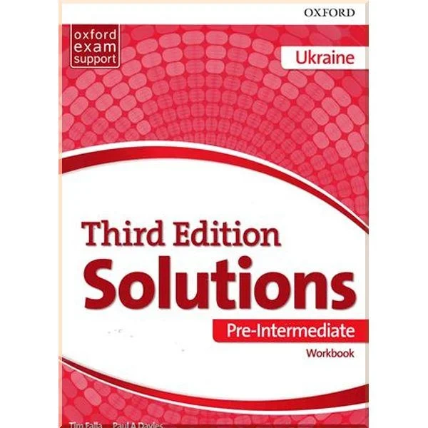 Робочий зошит Solutions Third Edition Pre-Intermediate Workbook Edition for Ukraine