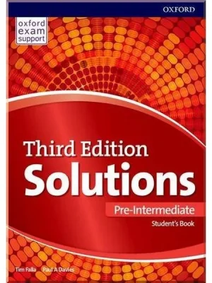 Підручник Solutions Third Edition Pre-Intermediate Student's Book