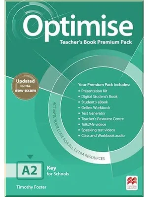 Книга для вчителя Optimise A2 Teacher's Book Premium Pack Updated for the New Exam