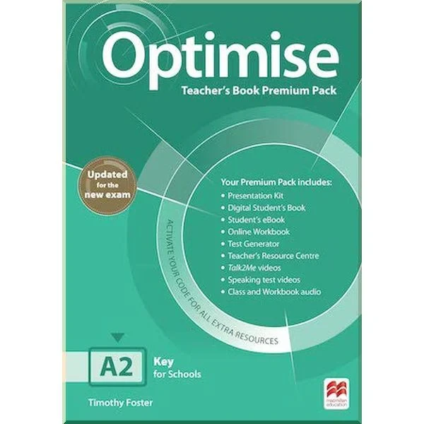 Книга для вчителя Optimise A2 Teacher's Book Premium Pack Updated for the New Exam