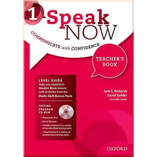 Книга для вчителя Speak Now 1 Teacher's Book with Testing program CD-ROM