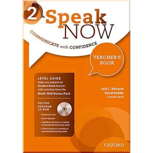 Книга для вчителя Speak Now 2 Teacher's Book wirh Testing program CD-ROM
