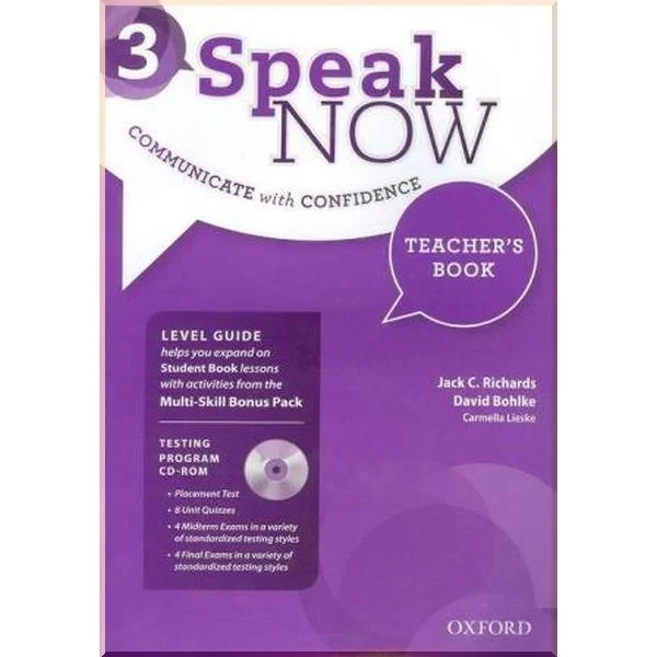 Книга для вчителя Speak Now 3 Teacher's Book with Testing program CD-ROM