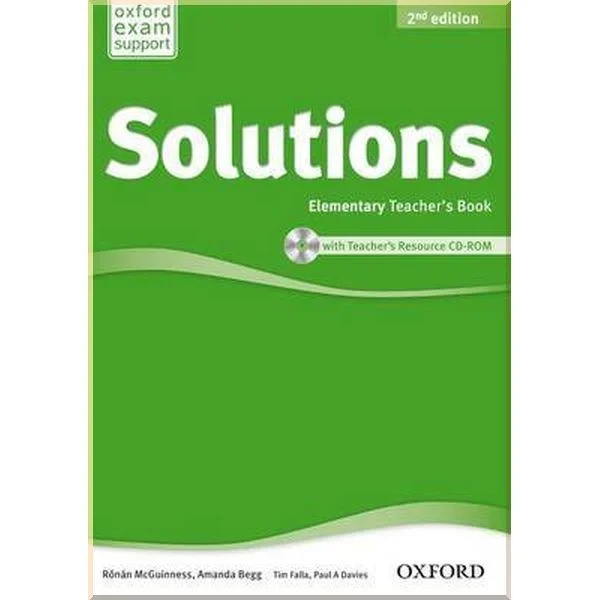 Книга для вчителя Solutions 2nd Edition Elementary Teacher's Book with CD-ROM