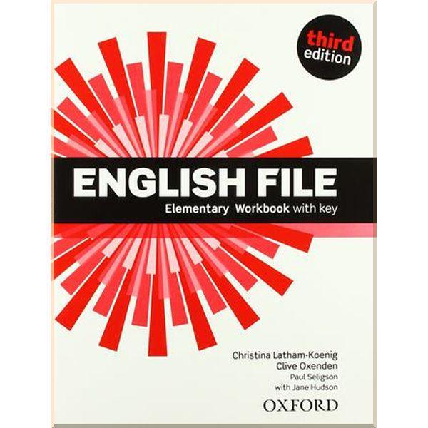Робочий зошит English File Third Edition Elementary Workbook with key