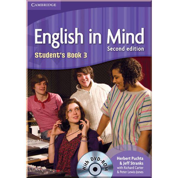 Підручник English in Mind Second Edition 3 Student's Book with DVD-ROM