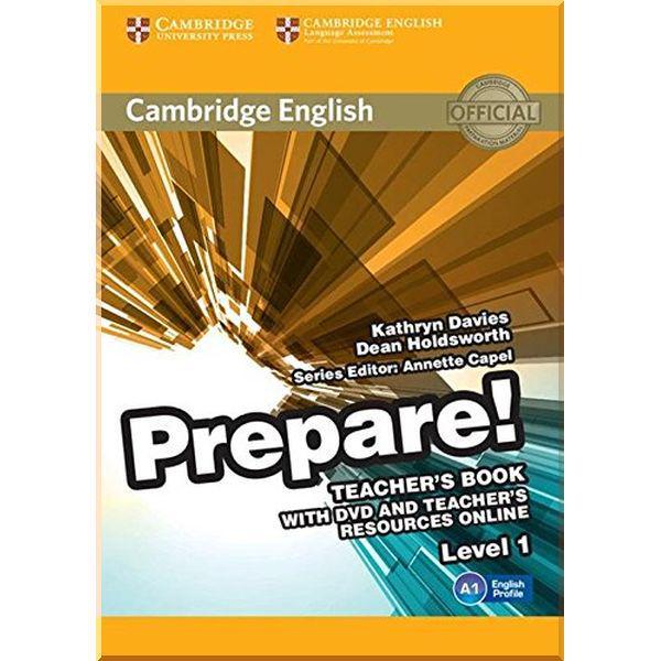 Книга для вчителя Cambridge English Prepare! 1 Teacher's Book with DVD and Teacher's Resources Online