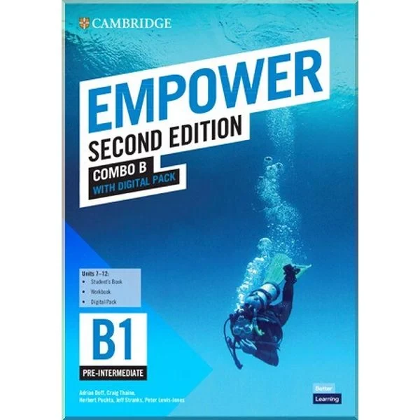 Підручник і робочий зошит Cambridge Empower Second Edition B1 Pre-Intermediate Combo B with Digital Pack