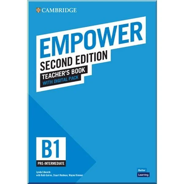Книга для вчителя Cambridge Empower Second Edition B1 Pre-Intermediate Teacher's Book with Digital Pack