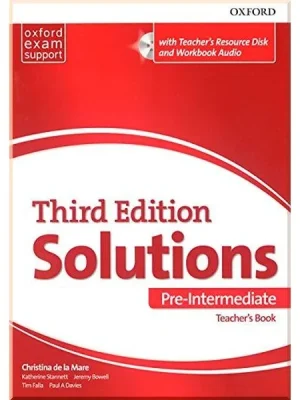 Книга для вчителя Solutions Third Edition Pre-Intermediate Teacher's Book with Teacher's Resource Disc and Workbook Audio