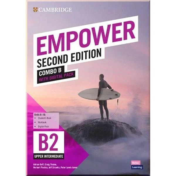 Підручник і робочий зошит Cambridge Empower Second Edition B2 Upper-Intermediate Combo B with Digital Pack