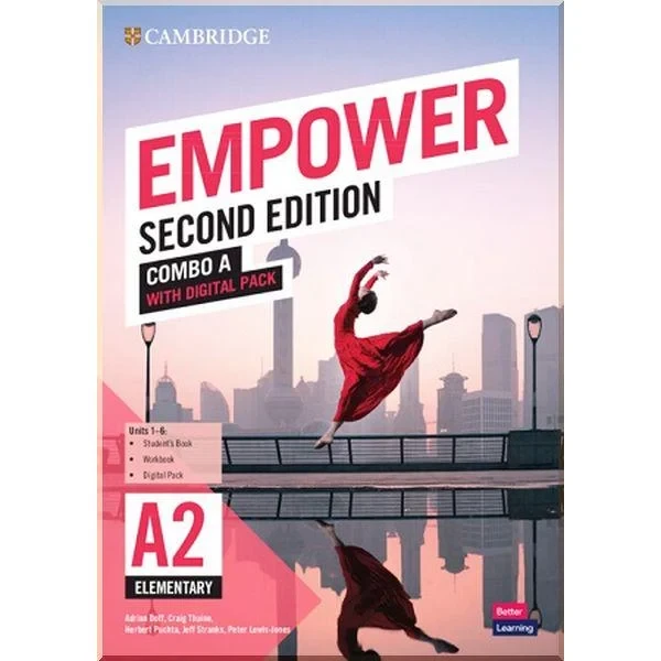 Підручник і робочий зошит Cambridge Empower Second Edition A2 Elementary Combo A with Digital Pack