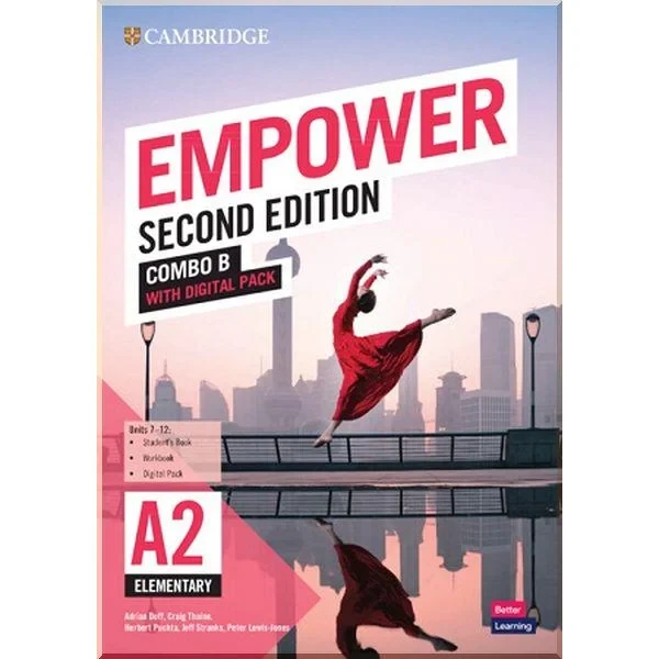 Підручник і робочий зошит Cambridge Empower Second Edition A2 Elementary Combo B with Digital Pack