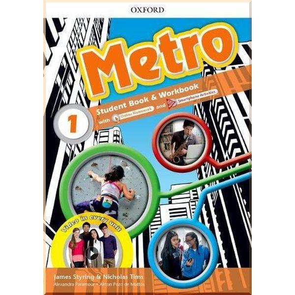Підручник і робочий зошит Metro 1 Student's Book and Workbook Pack with Online Homework