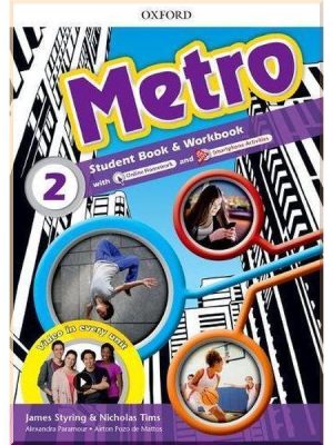 Підручник і робочий зошит Metro 2 Student's Book and Workbook Pack with Online Homework