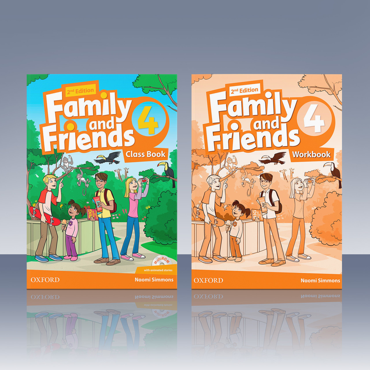 Family and Friends 4 Комплект Class Book + Workbook 2nd Edition