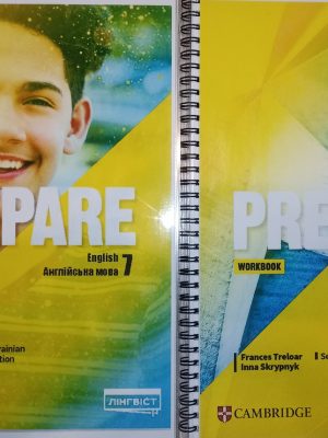 Англійська мова 7 клас Prepare Коста SB+WB (комплект з двох примірників)